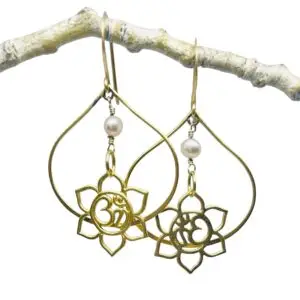 Breathe & Adorn Om Earrings