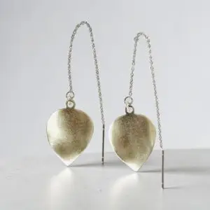 Breathe & Adorn ER sb silver lear threat earrings