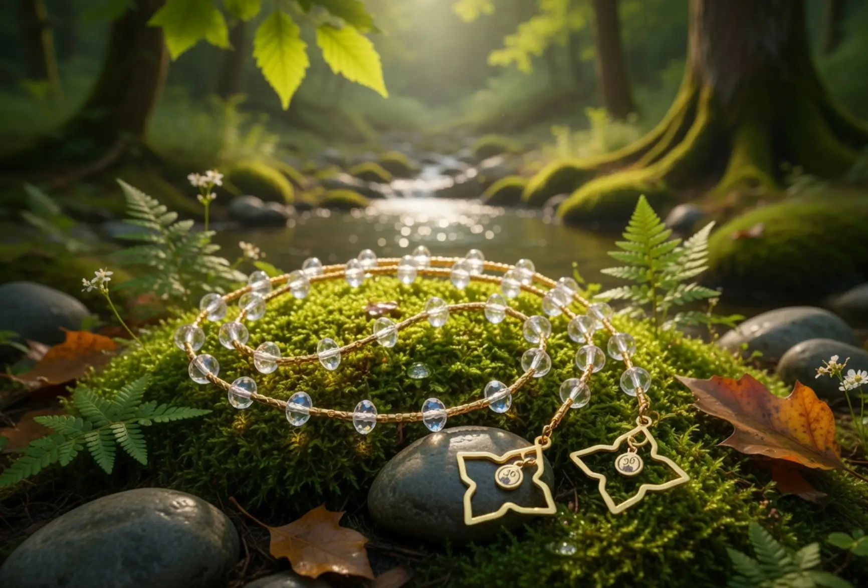Thirty-six soft rose celestial crystal beads glowing between gold-plated spacers, completed with the My36breaths signature charm.Designed to guide you through 36 mindful breaths, this mala helps settle the nervous system, ease anxiety, and open the heart. A quiet reminder that self-kindness is where every transformation begins.