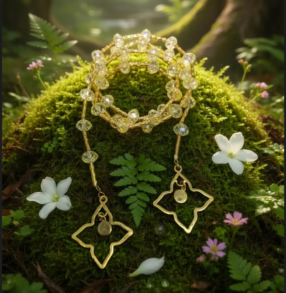Thirty-six radiant yellow celestial crystal beads shining between gold-plated spacers, finished with the My36breaths signature charm. Use it to move through your 36 breaths each morning, drawing in light and confidence with every cycle. A bright, uplifting reminder that your breath is your first tool for renewal.